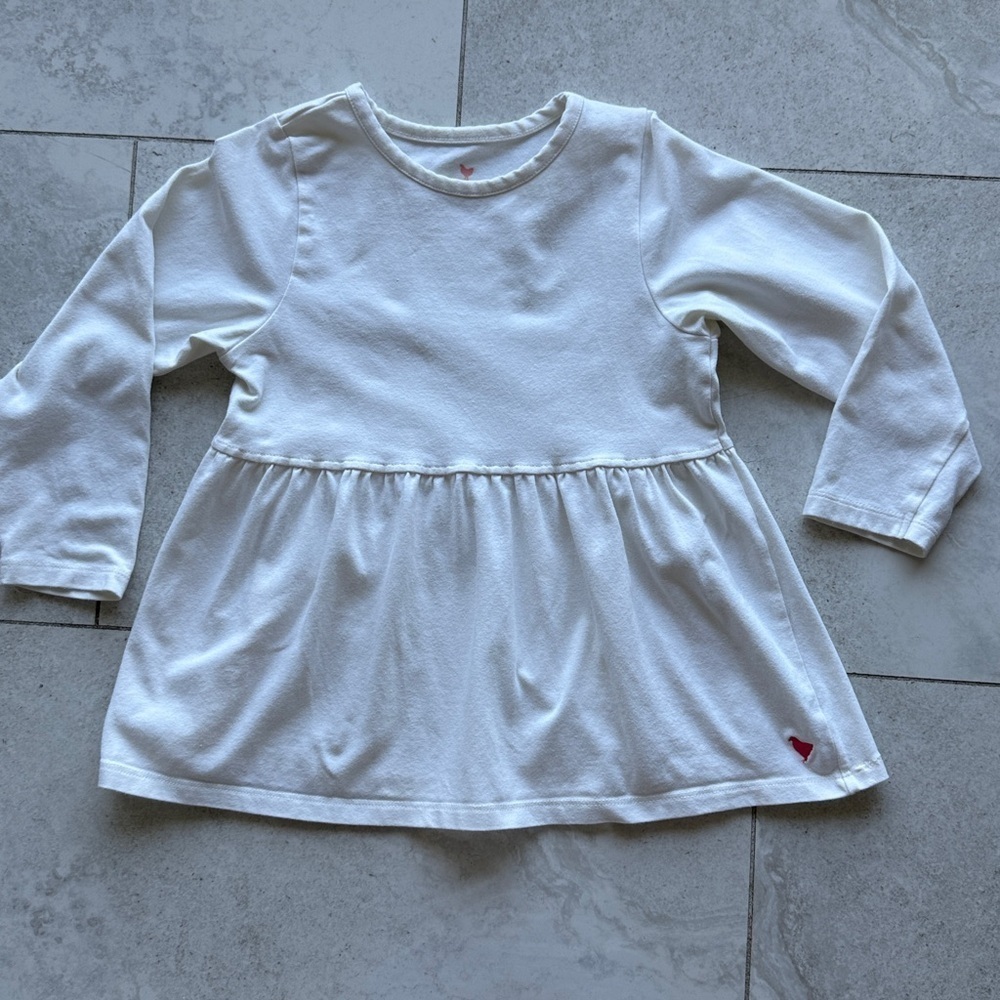 Pink Chicken Girls Organic Bette Top - antique white 7 - Picture 2 of 5
